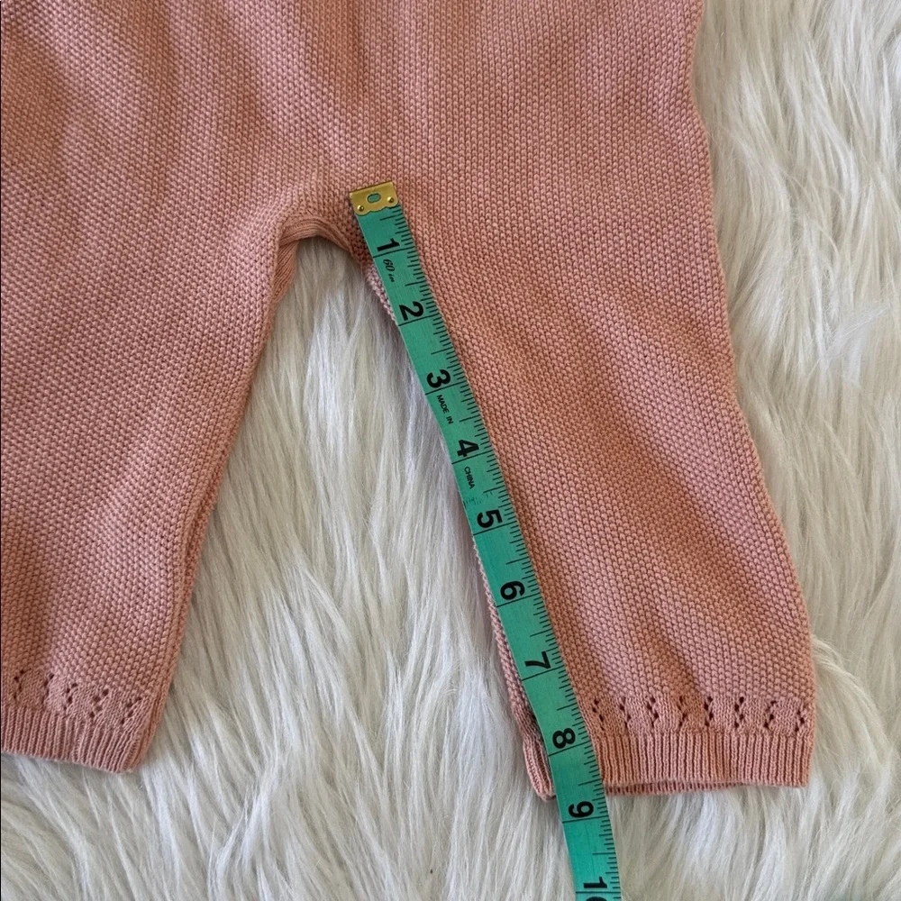 Janie & Jack Baby Ruffle Collar One-Piece Peach Pink Color Size 6-12 Months